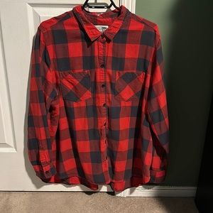 Flannel Button Up Shirt 🍁
